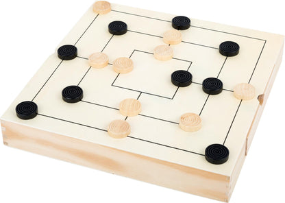 Spiele Set Schach, Dame und Mühle