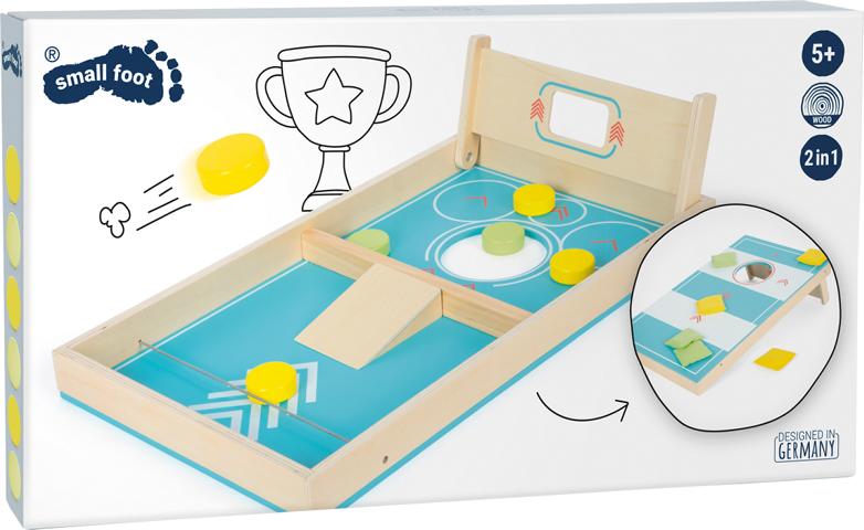 Cornhole und Sling Puck Spiel active