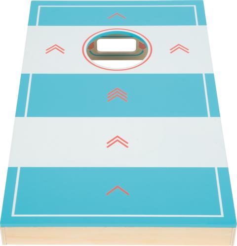 Cornhole und Sling Puck Spiel active